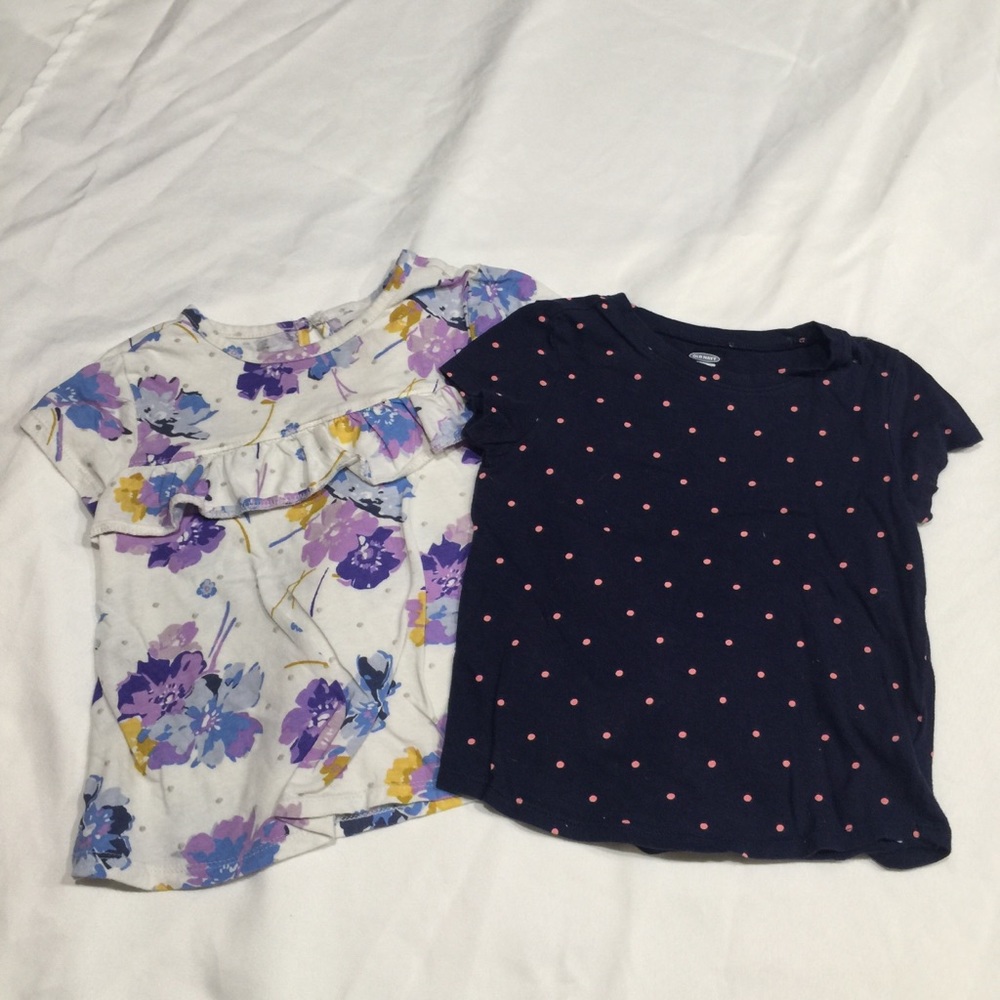 Two Old Navy girls 4T shirts